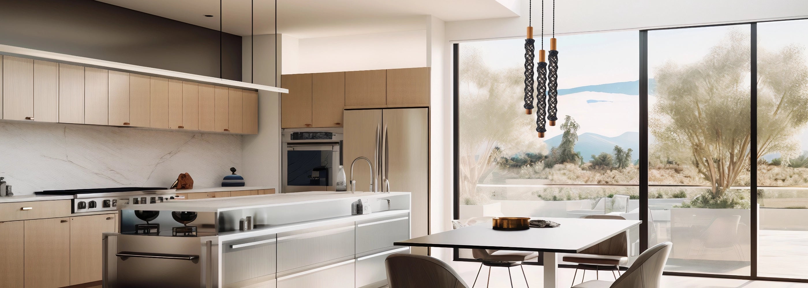 3 Anémonas sobre comedor